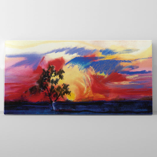 African Sunrise - Canvas Panorama