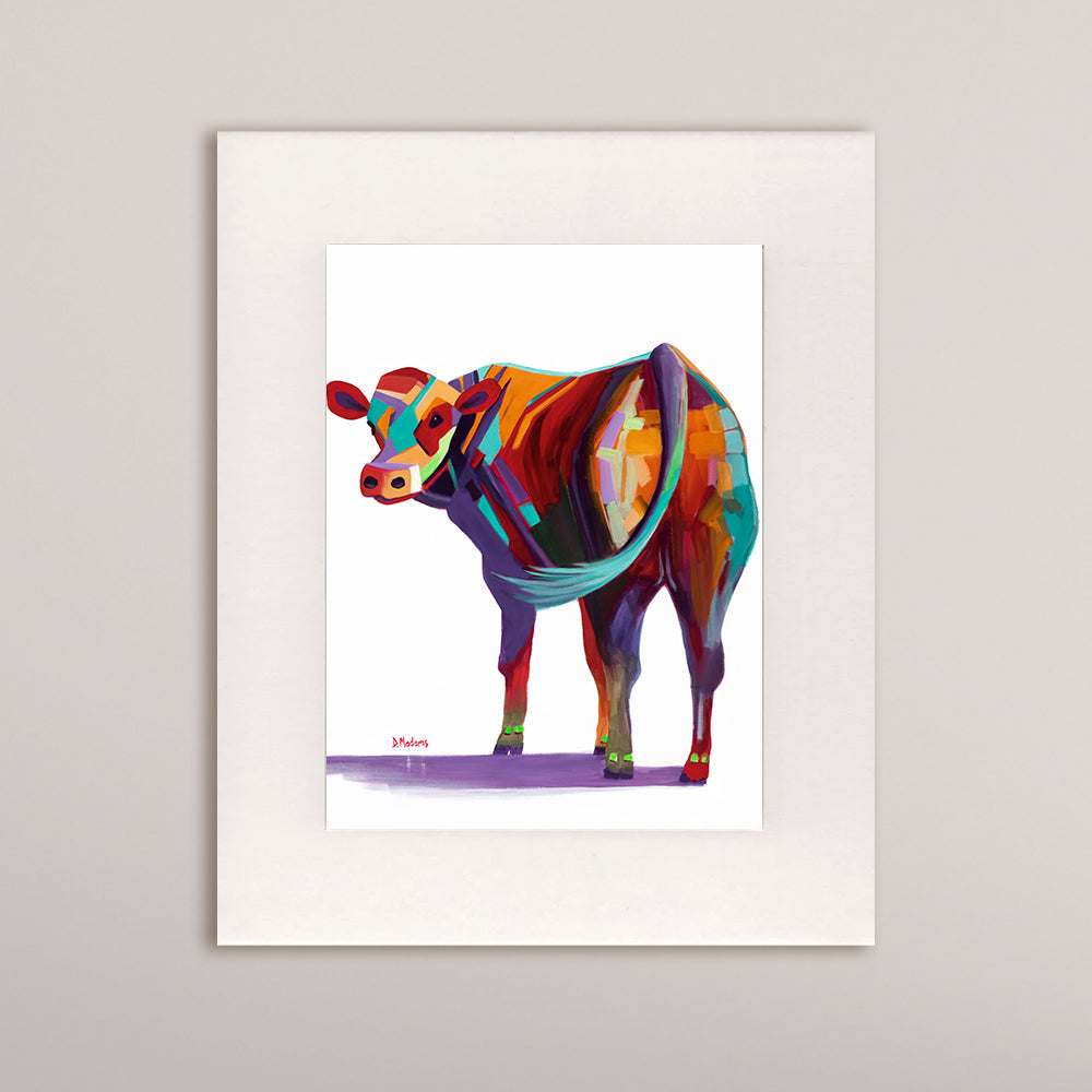 Barney- Matted Print