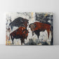 Bison on Parade- Canvas