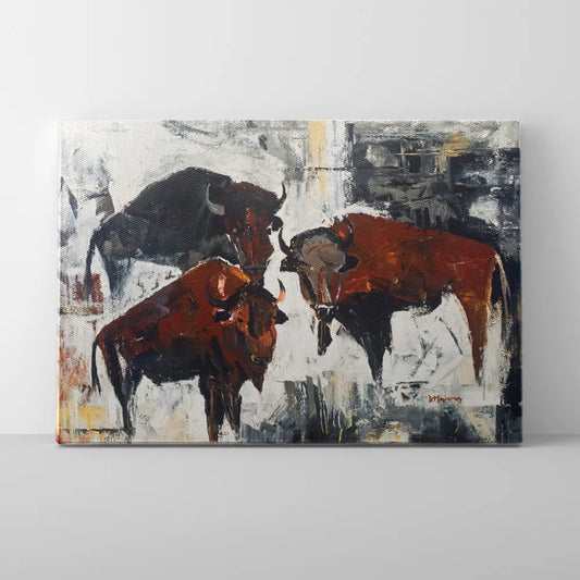 Bison on Parade- Canvas