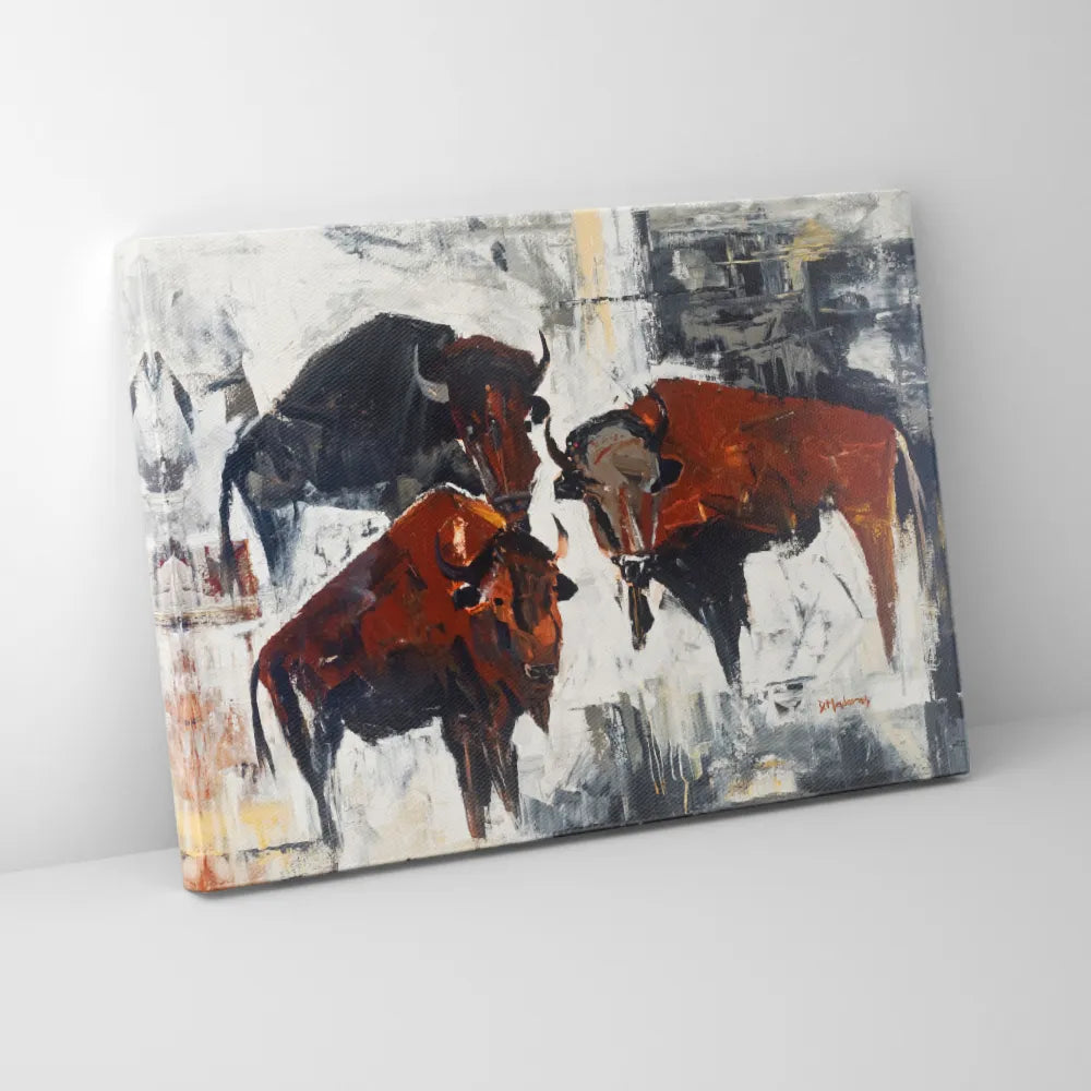 Bison on Parade- Canvas