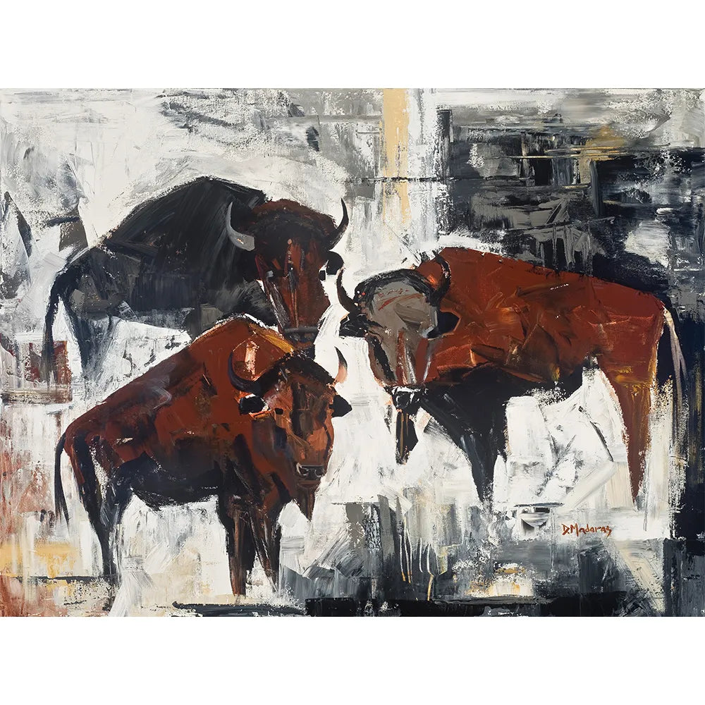 Bison on Parade- Canvas