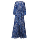 Blu Vita Italian Silk Kaftan Dress by Pax Philomena