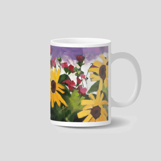 Three Sunflowers - Bone China Mug