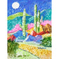 Cacti in the Moonlight- Canvas