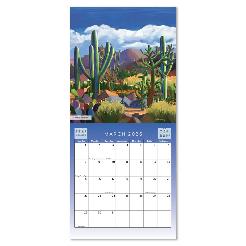Southwest Wall Calendar 2026