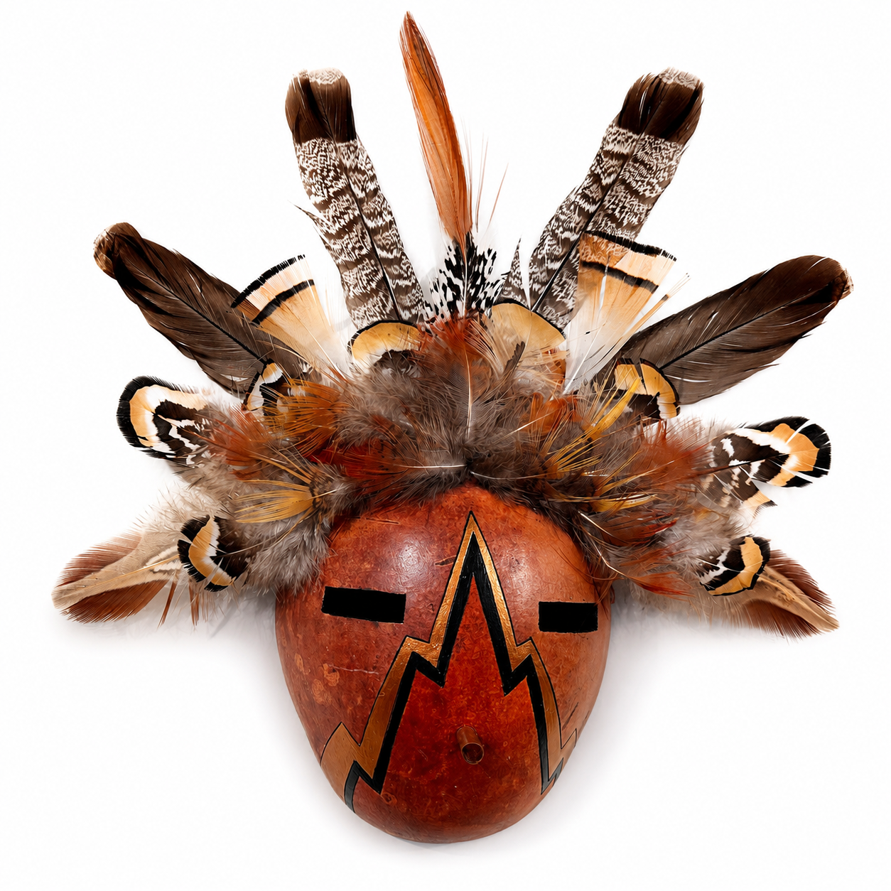 DW210 "CALUSA" Gourd Mask by Diane West