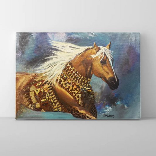Horse Klimt- Canvas