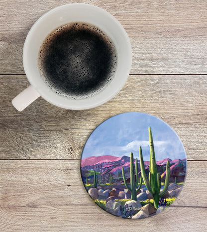 Party Cactus - Ceramic Coaster