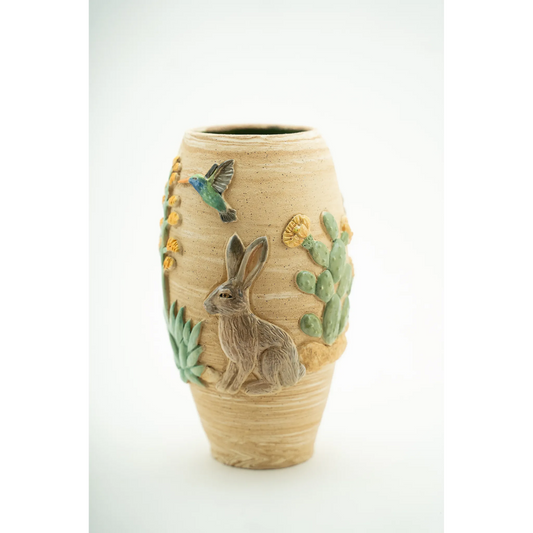 Desert Dwellers Vase 9.5x4.5" by Colleen Conlin