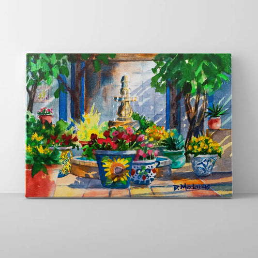 Courtyard Splendor- Canvas