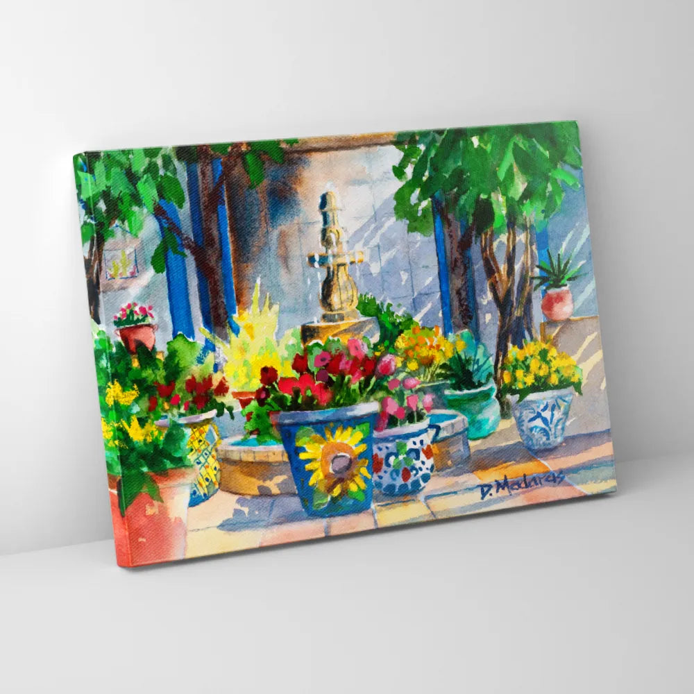 Courtyard Splendor- Canvas – Madaras Gallery