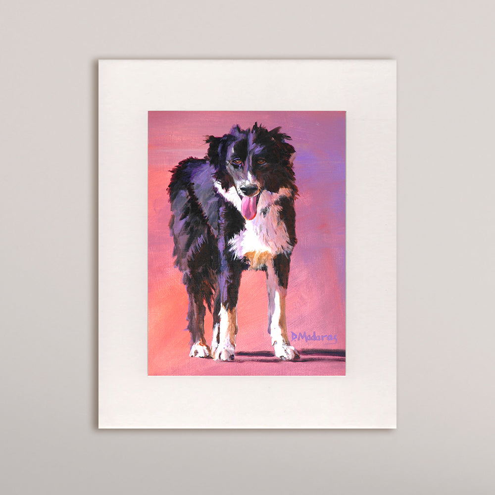 Cowboy Dog- Matted Print