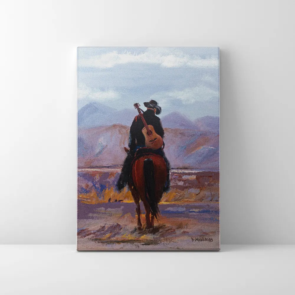 Cowboy Guitar- Canvas