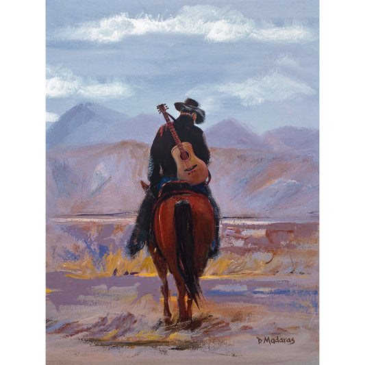 Cowboy Guitar- Matted Print
