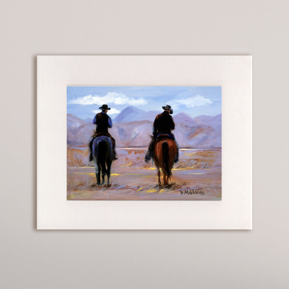Day's End at Empire Ranch- Matted Print
