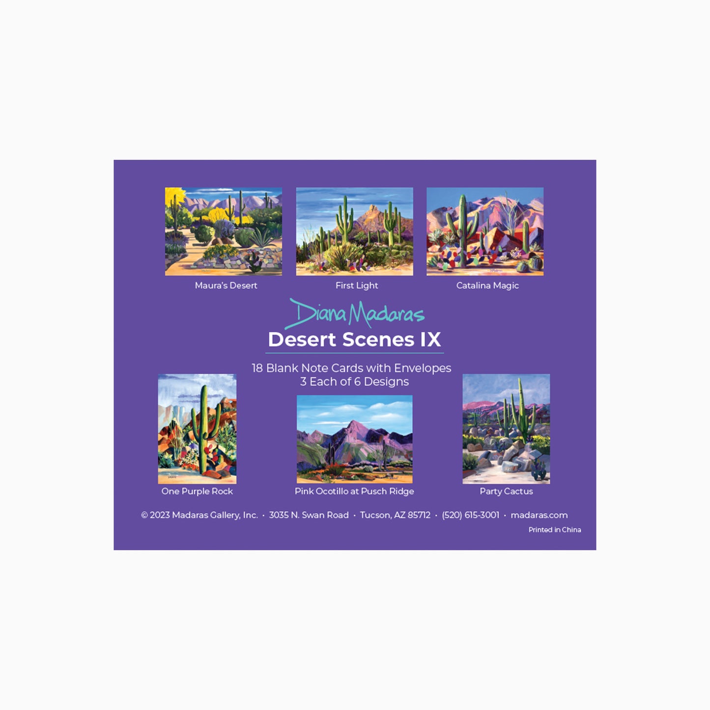 Desert Scenes IX Boxed Note Cards
