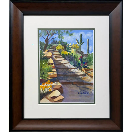 Steps to the Tee by Diana Madaras - 9x12" Original Watercolor