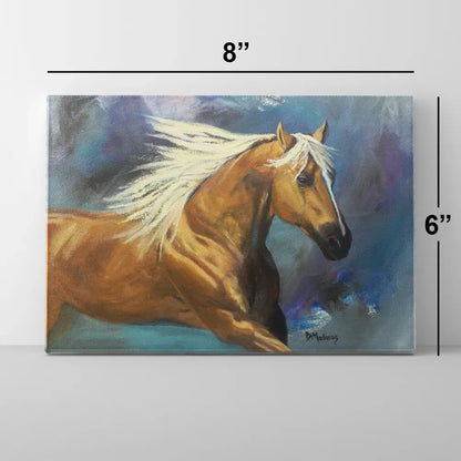 Golden Horse - Mini Canvas