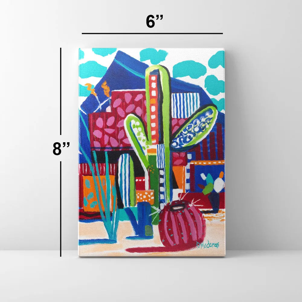Saguaro Matisse- Mini Canvas