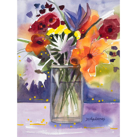 Framed Watercolor Print 24x32"- Dots