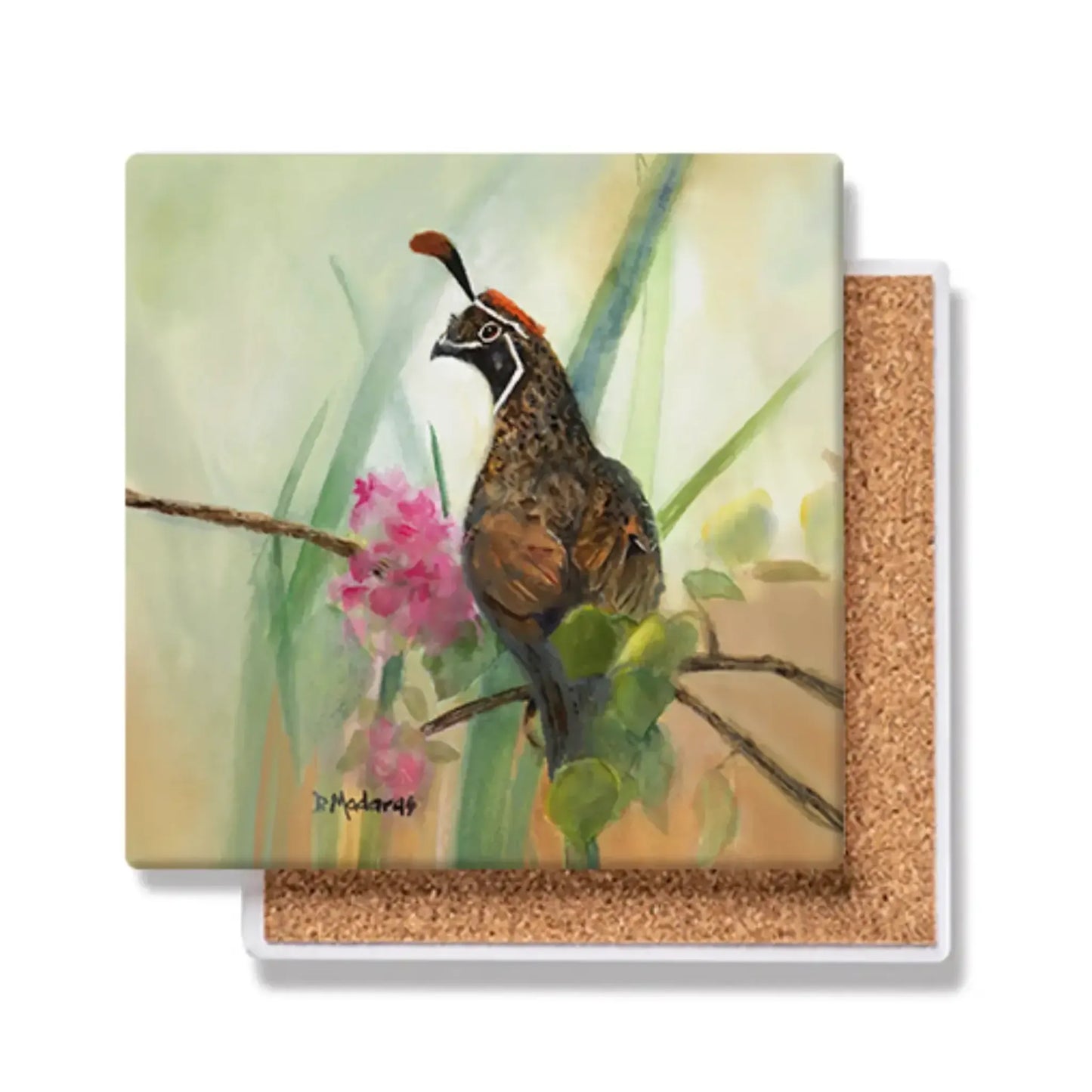 Dreamy Quail - Ceramic Trivet