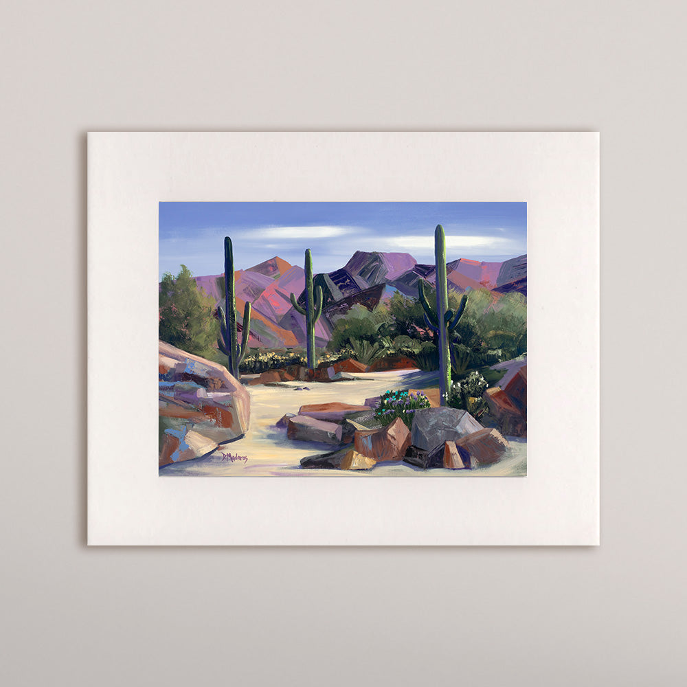 Dry River Bed- Matted Print