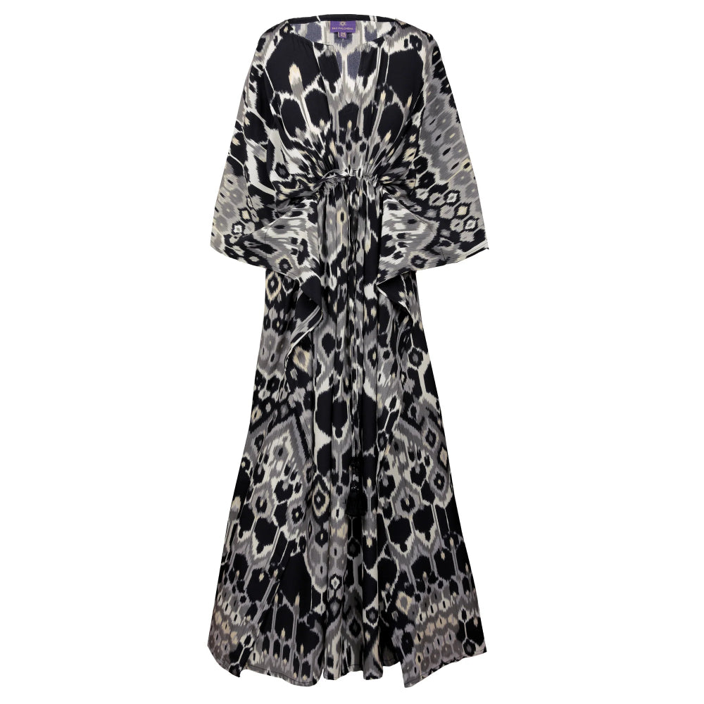Elegante Vita Italian Silk Kaftan Dress by Pax Philomena