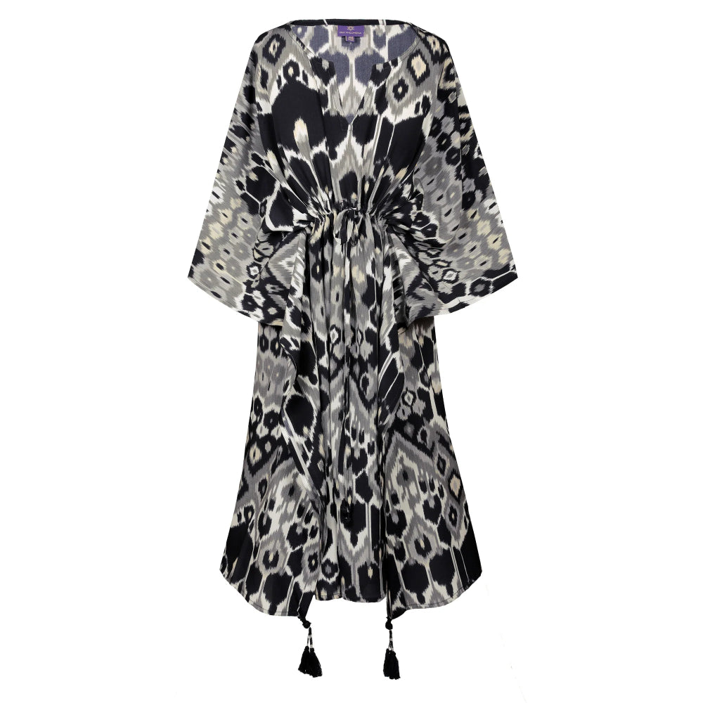 Elegante Vita Italian Silk Kaftan Dress by Pax Philomena