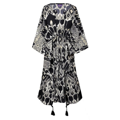 Elegante Vita Italian Silk Kaftan Dress by Pax Philomena