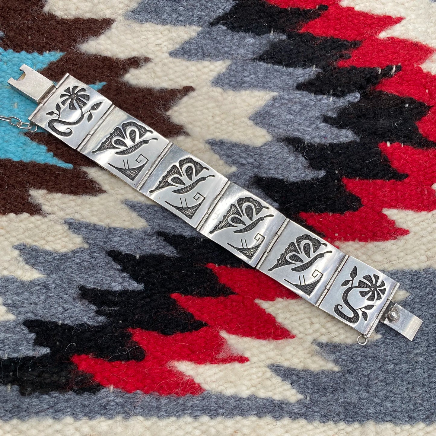 Hopi Overlay Butterfly Bracelet