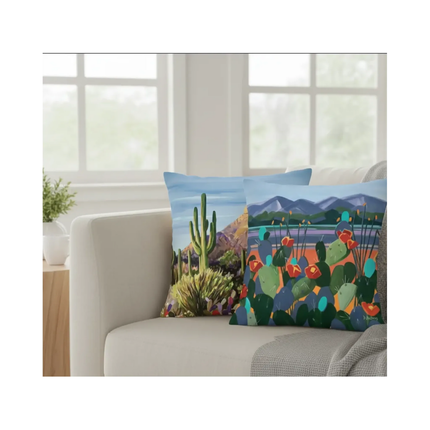 First Light + Third Peak Throw Pillow Set