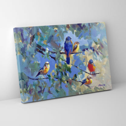 Five Birds- Mini Canvas
