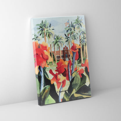Flowers at Old Main- Canvas