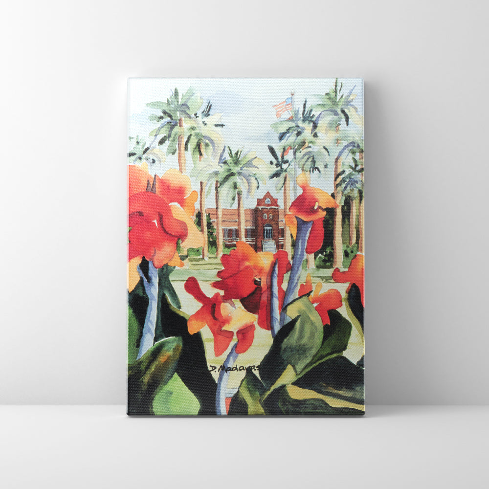 Flowers at Old Main- Canvas