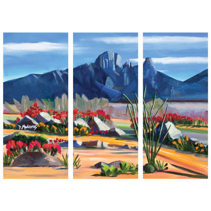 Finger Rock Blues - Canvas Triptych