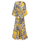 Giardino Giallo Italian Silk Kaftan Dress by Pax Philomena