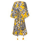Giardino Giallo Italian Silk Kaftan Dress by Pax Philomena