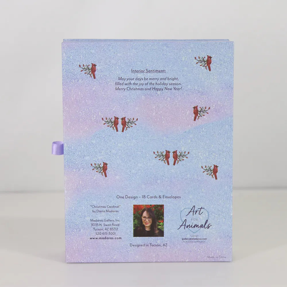 Christmas Cardinal- Signature Holiday Card Box