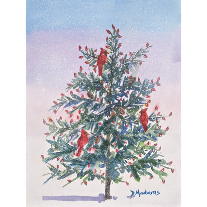 Christmas Cardinal- Signature Holiday Card Box