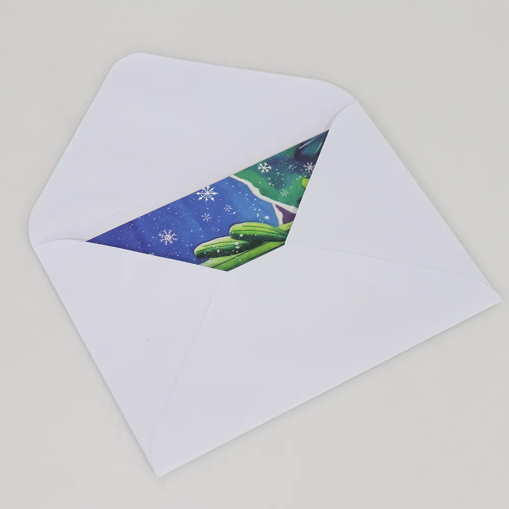 Night Sky with Snowflakes - Signature Holiday Card Box
