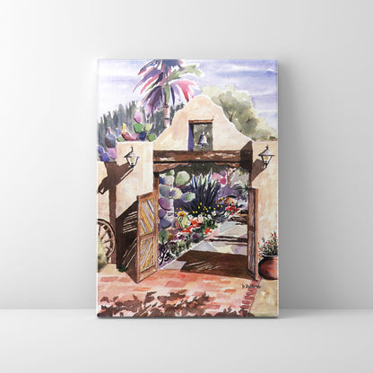 Hacienda Del Sol Gate- Canvas