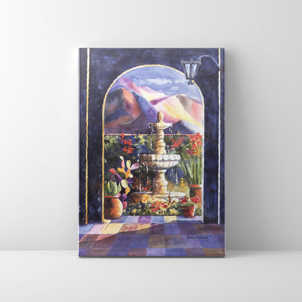 Hacienda Fountain- Canvas