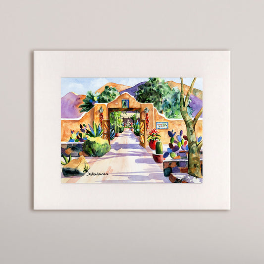 Hacienda Gate 2- Matted Print