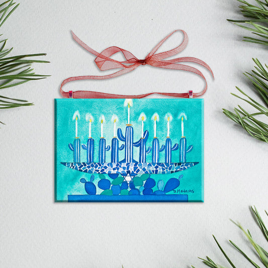 Hanukkah in the Desert - Ornament