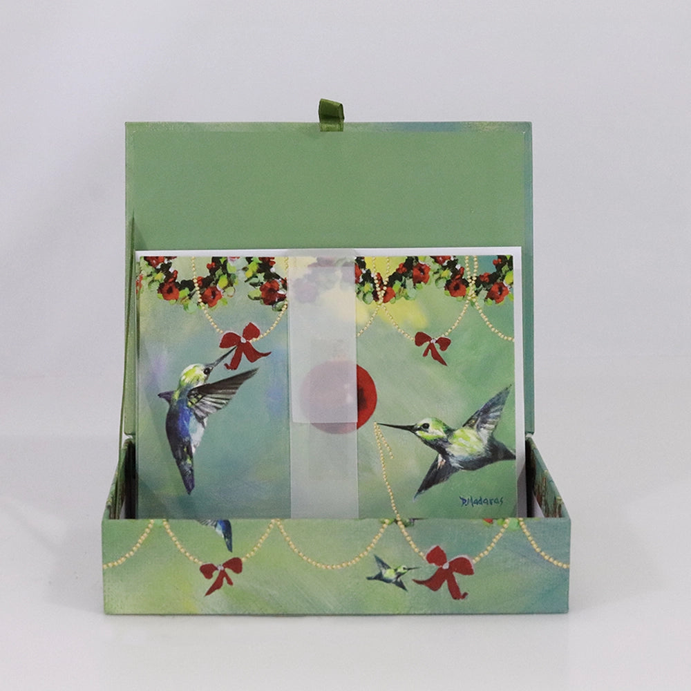 Holiday Hummingbirds -Signature Holiday Card Box