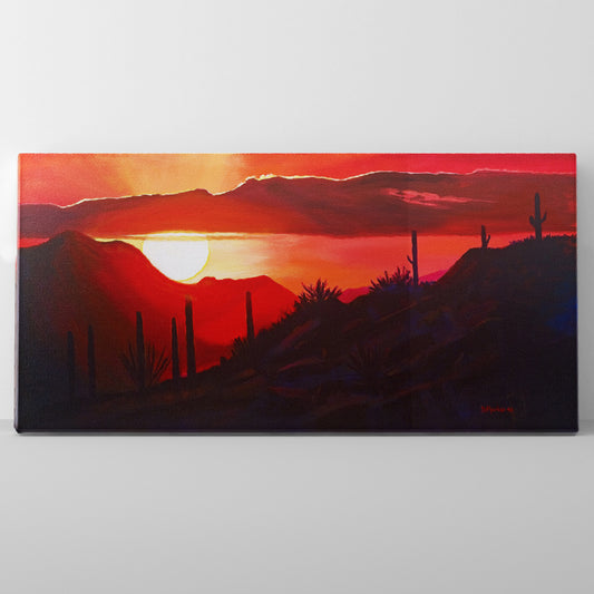 Howard's Sunset- Canvas Panorama