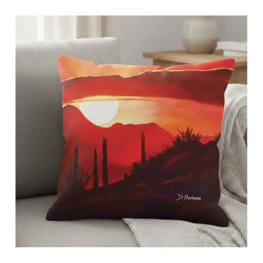 Howard's Sunset - Throw Pillow