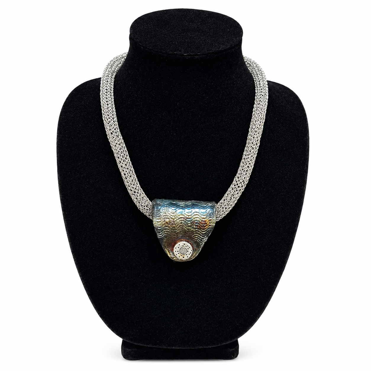 TT874 Raku Necklace by Studio Jere
