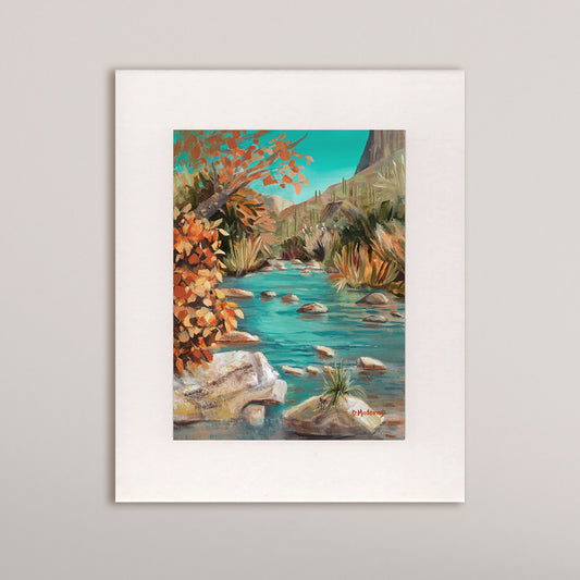 Late Fall in Sabino- Matted Print